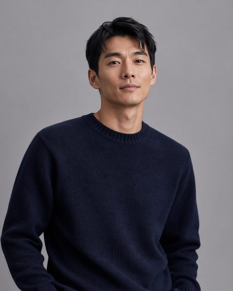 Men's crewneck pullover sweater — private label manufacturer China