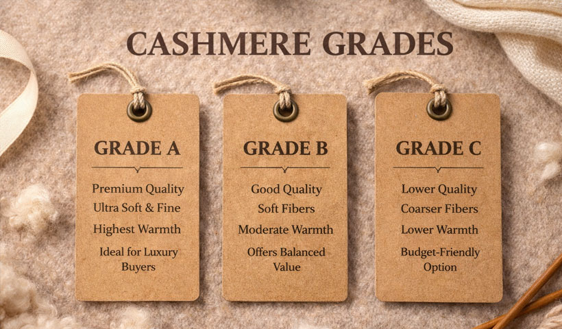 Cashmere grades explained