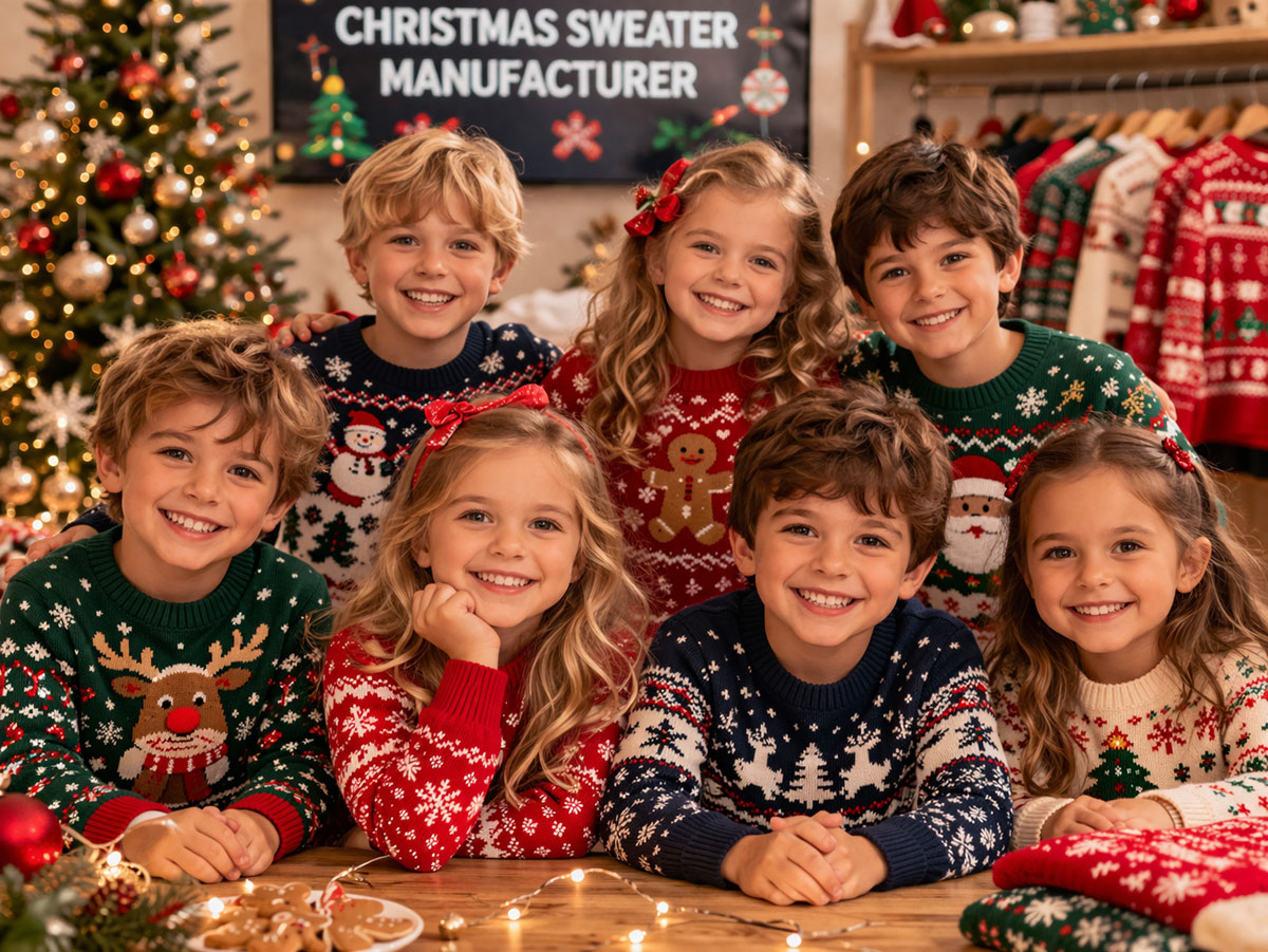 Kids Christmas sweater OEM manufacturer China custom