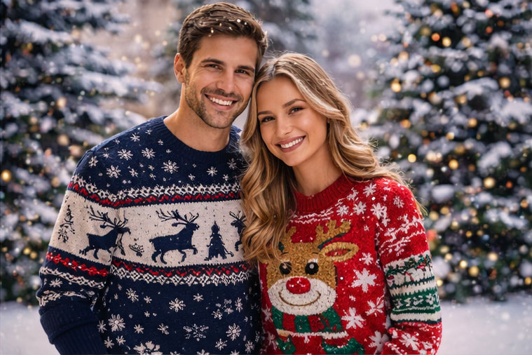 Men Christmas snowflake sweater OEM knitwear manufacturer China