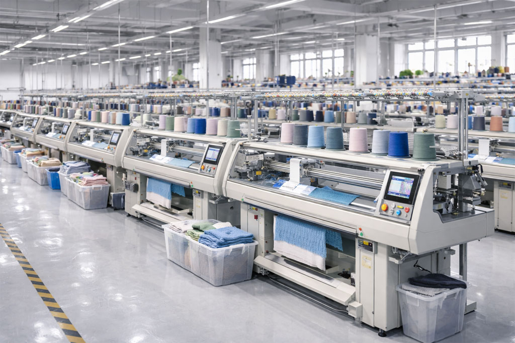 Knitting machines and gauge selection affect sweater manufacturing quotation