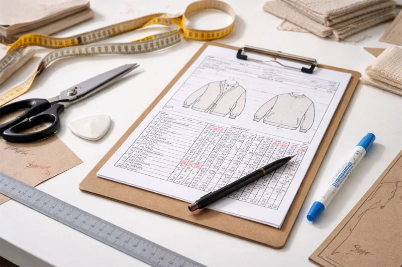Private label knitwear sampling and technical review - Lin Sweater Factory Dalang China