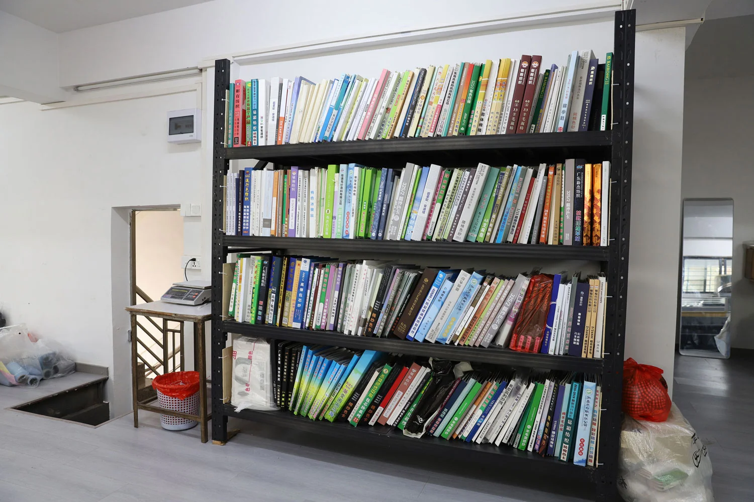 Sustainable knitwear yarn library — Lin Sweater Factory in Dalang, Dongguan, China