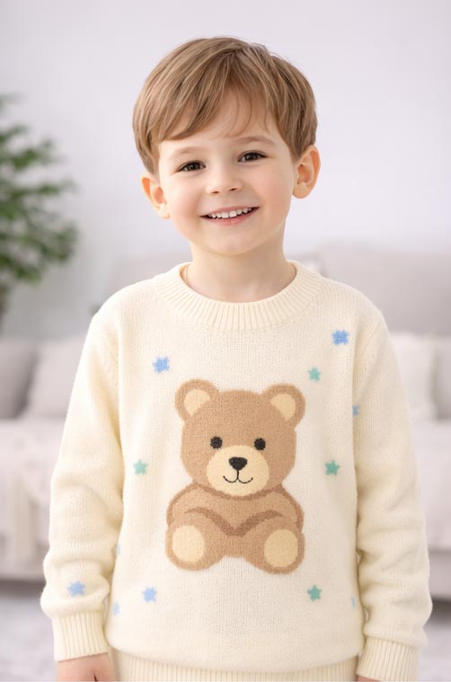 Kids knitwear manufacturer China low MOQ